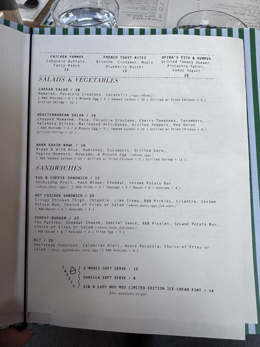 Sunday In Brooklyn Menu - Image 2